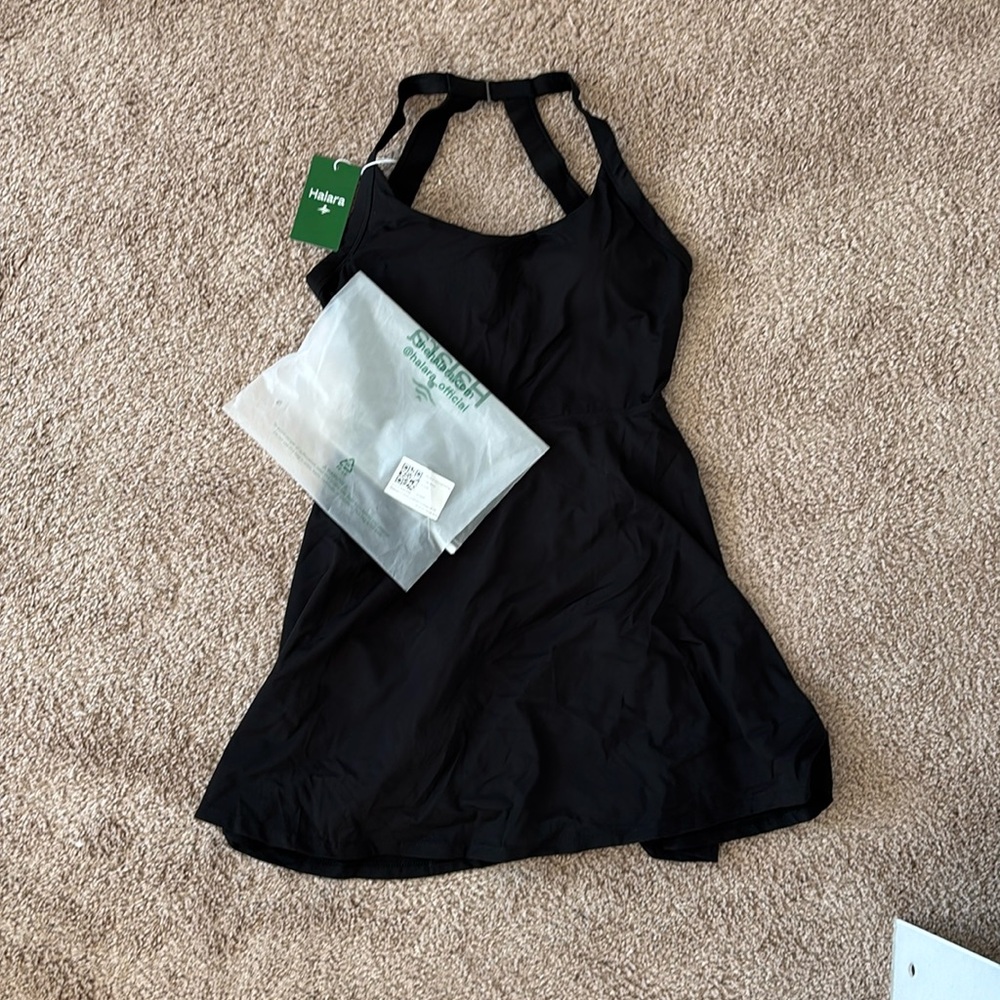 Halara medium Backless Twisted Active Dress-Easy Peezy Edition *1
